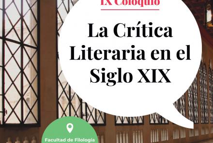 IX Coloquio de la Sociedad de Literatura Española del Siglo XIX (SLESXIX)