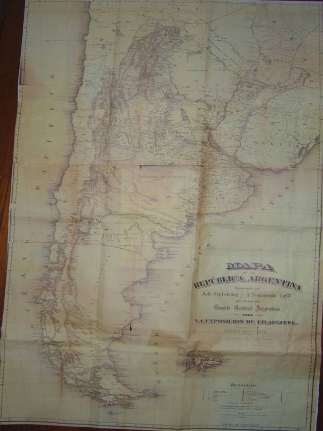 Carta topografica de la pampa y de la linea de defensa (actual y
