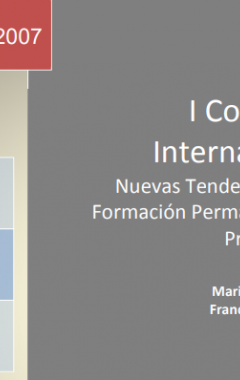 I Congreso Internacional. Nuevas Tendencias en la Formación Permanente del Profesorado