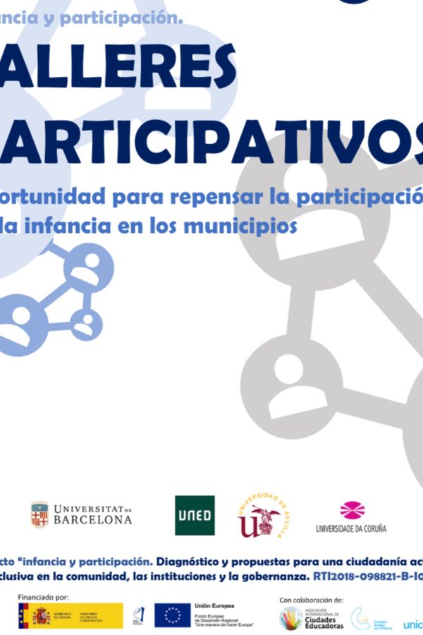 4. Portada del recurso Talleres participativos. Oportunidad para repensar la participación de la infancia en los municipios