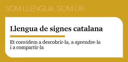 Llengua de signes catalana a la UB
