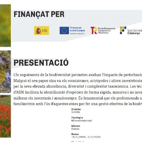 MicrcoCredencial: Técnicas Moleculares para la Evaluación de la Biodiversidad