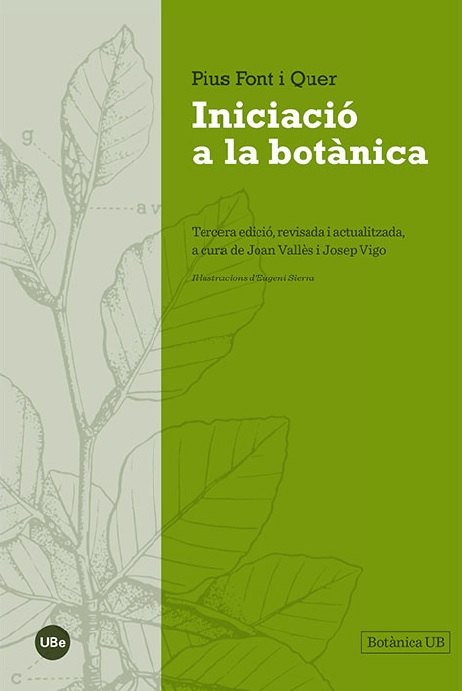 Nova edició d'un llibre del Dr. Font i Quer publicat per la UB