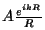 $A \frac{e^{ikR}}{R}$