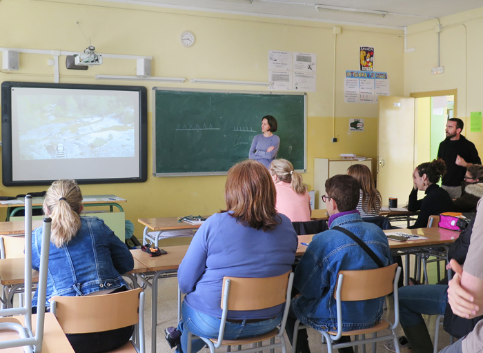 Albert&nbsp;Santasusagna a l'IES&nbsp;La&nbsp;Ribera