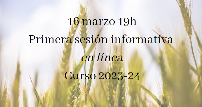 16 marzo: sesión informativa en línea – curso 2023-24