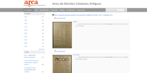 Pàgina de resultats de la cerca bàsica