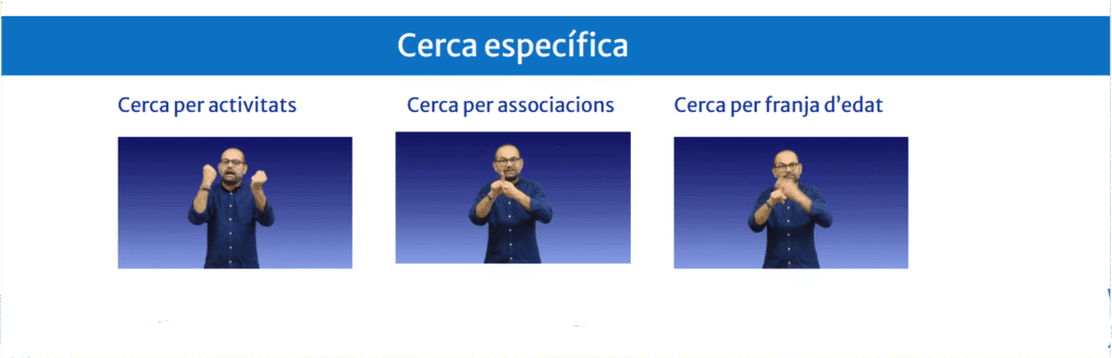 La cerca específica al Corpus de l’LSC