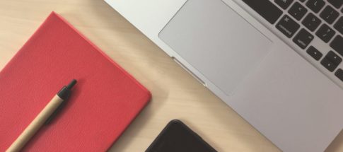 gray and black laptop