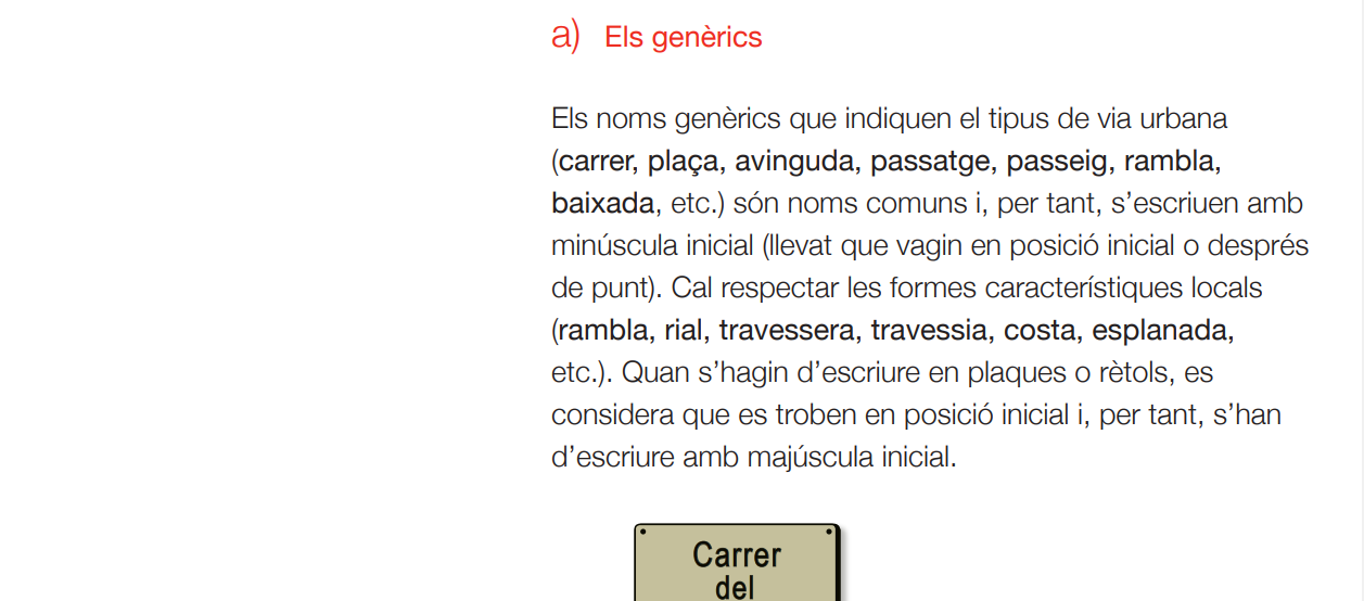 Criteris per a la toponímia d’àmbit municipal
