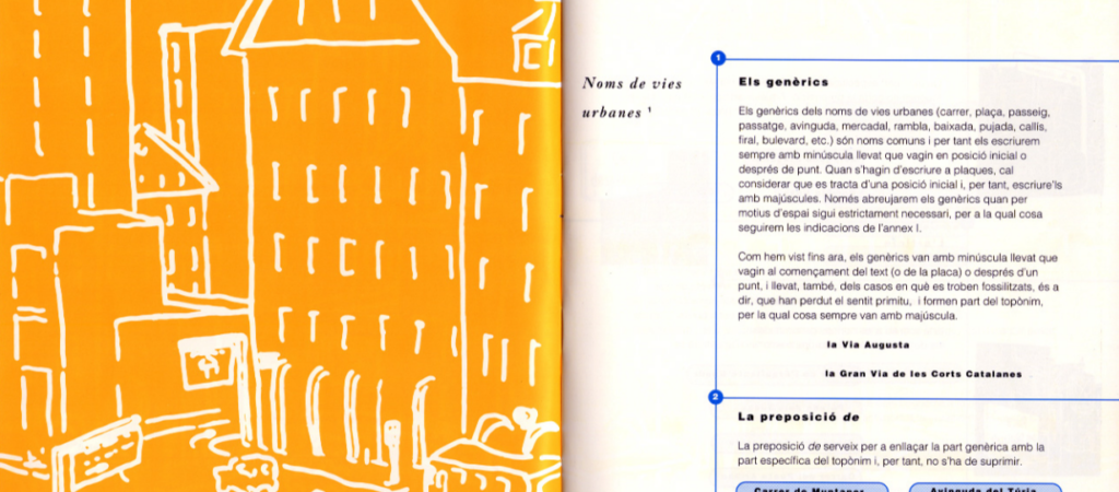 Criteris lingüístics per a la senyalització viària