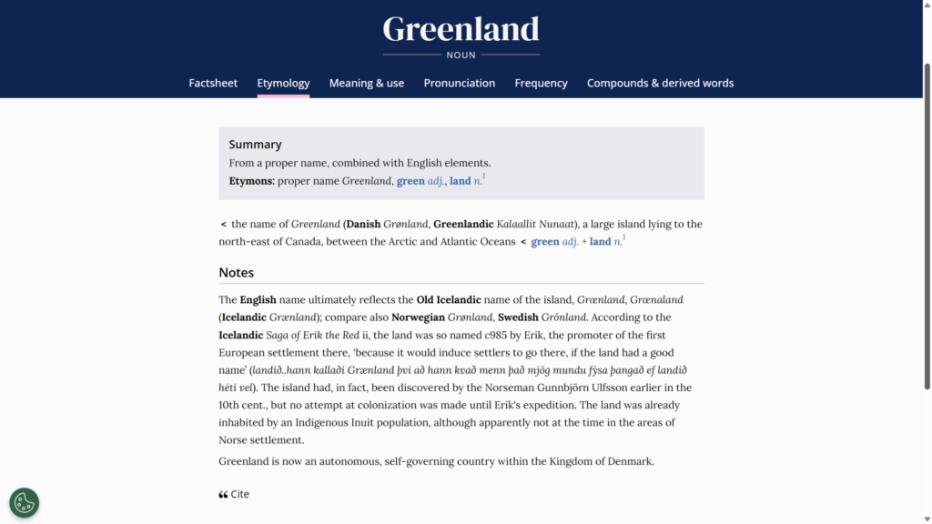 Informació etimològica de l’Oxford English dictionary