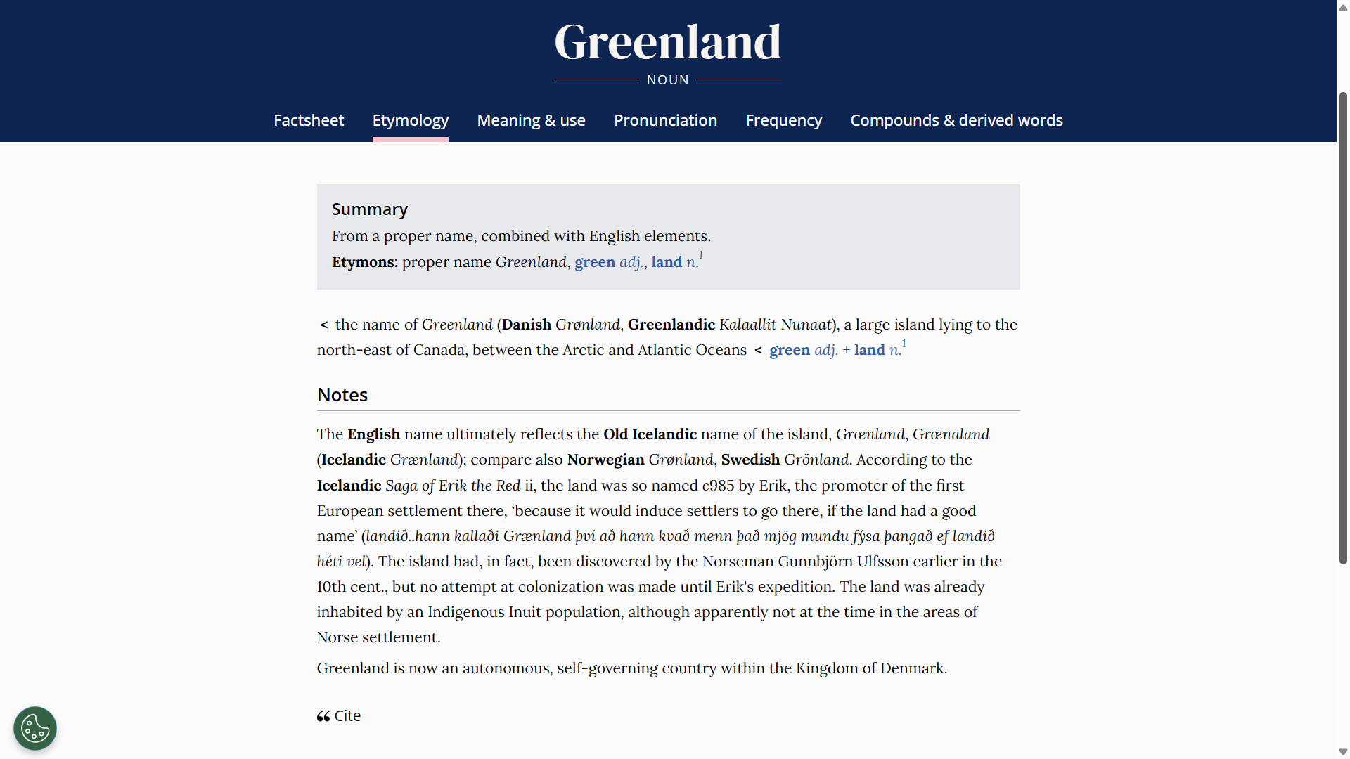 Informació etimològica de l’Oxford English dictionary