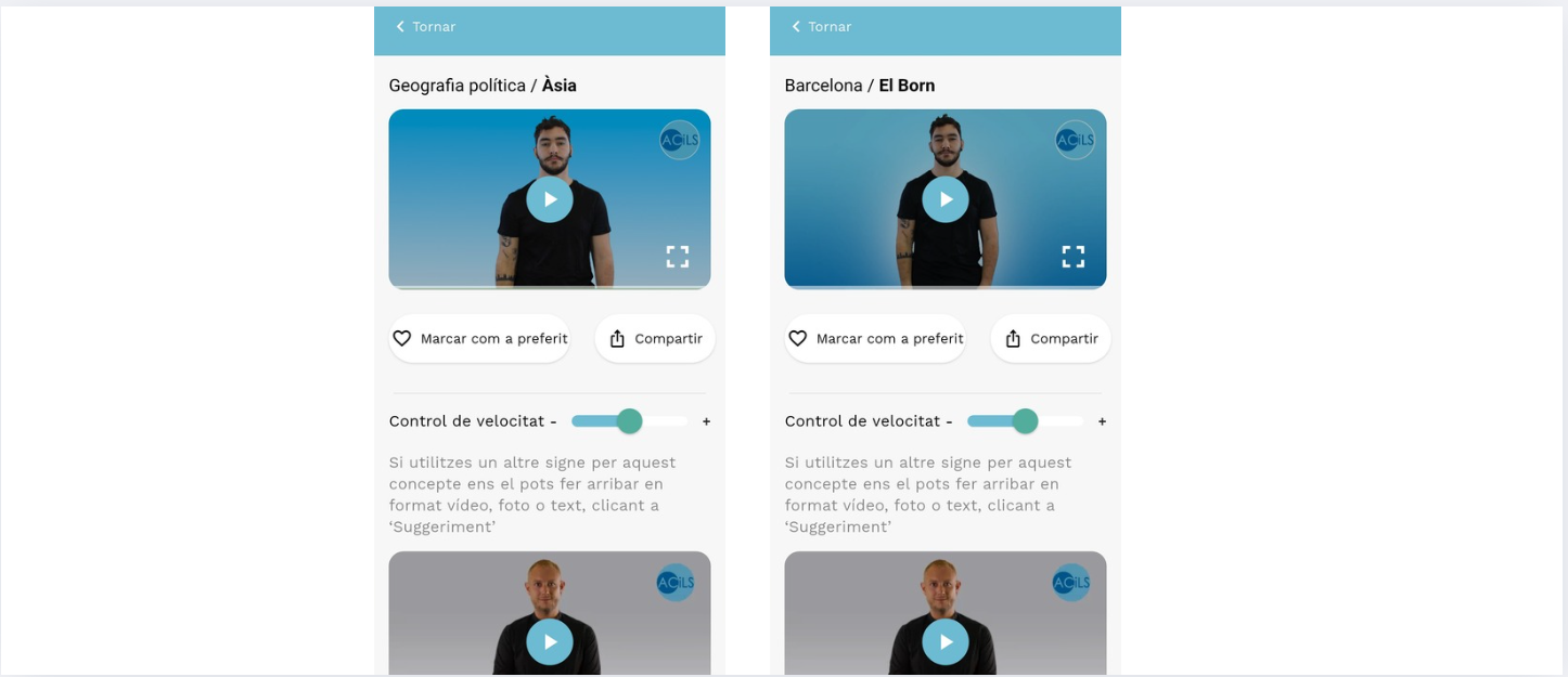 Exemples de nomenclatura al Signapp