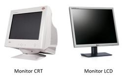 Diferència entre un monitor CRT i un LCD.