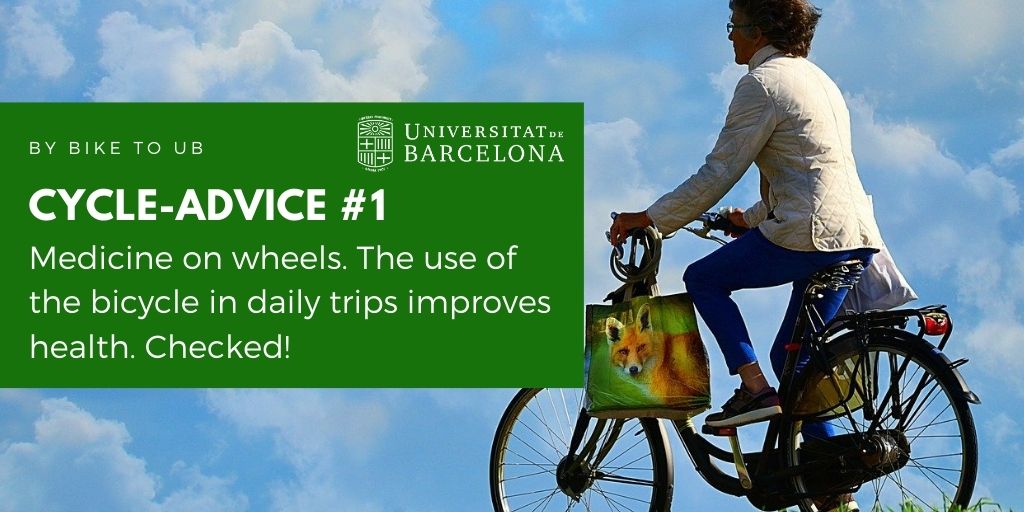 Medicine on wheels. The use of the bicycle in daily trips improves health. Checked!