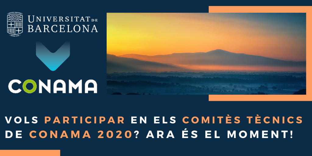 Bàner de participació als comitès tècnics de CONAMA2020