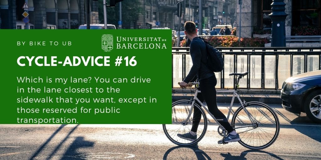 Which is my lane? You can drive in the lane closest to the sidewalk that you want, except for those reserved for public transportation.