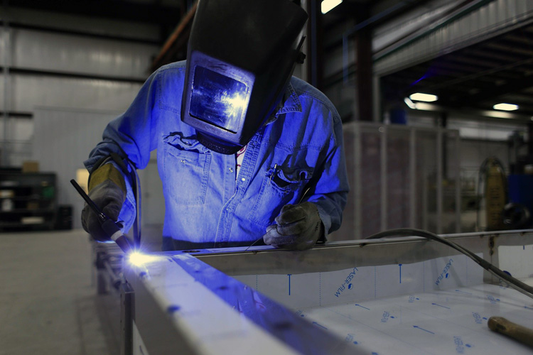 Worker with PPE