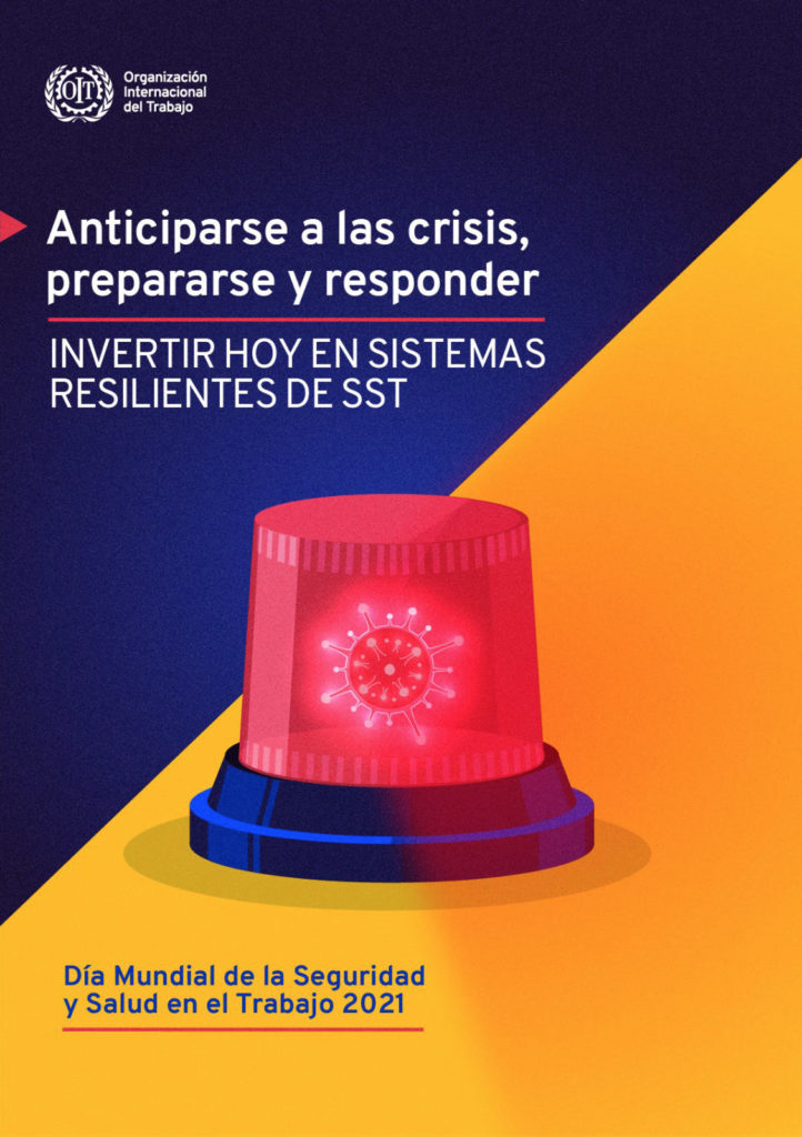 Póster del día mundial de la seguridad y la salud en el trabajo 2021