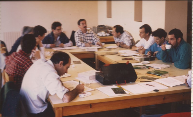 1989 Montesquiu, taula de feina