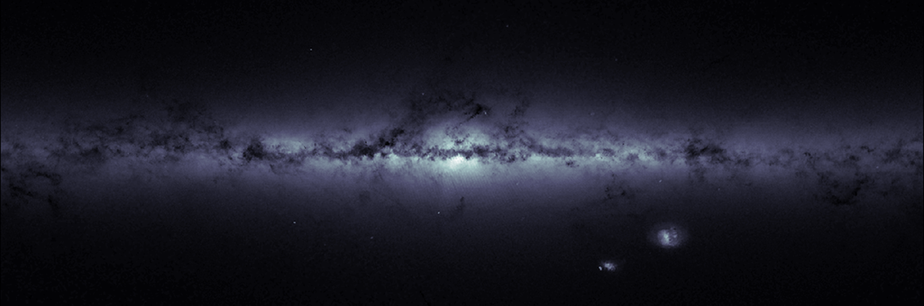 Mapa de densitat estel·lar de la Via Làctia fet per Gaia
