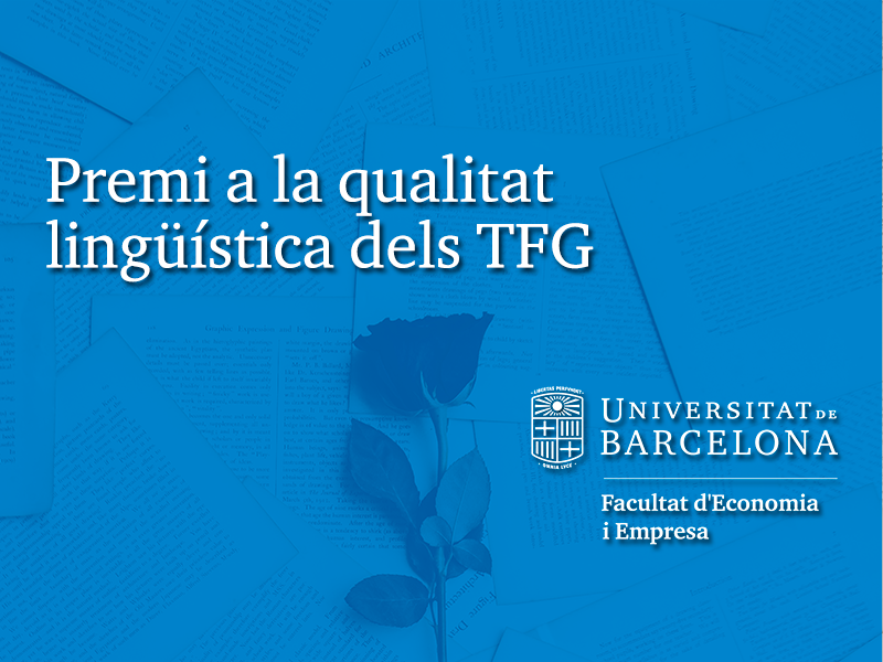 Premi a la qualitat lingüística dels treballs finals de grau (TFG)