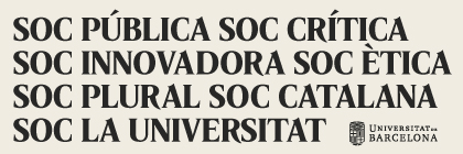 Els valors de la Universitat de Barcelona
