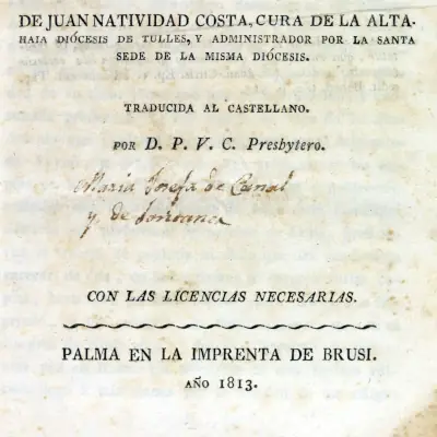 María Josefa de Canal y de Fontaner 
