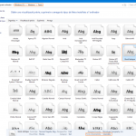 Propietats dels tipus de lletra instal·lats al sistema
