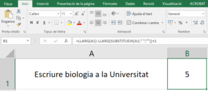 Recompte de paraules Recompte de paraules