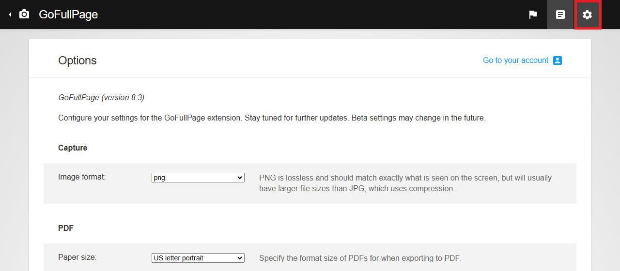 Opcions de configuració diverses