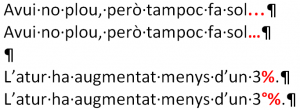 Exemples de canvis automàtics