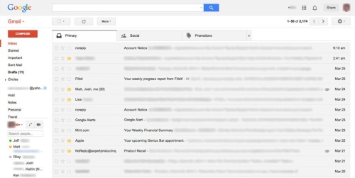 El Gmail l’any 2014