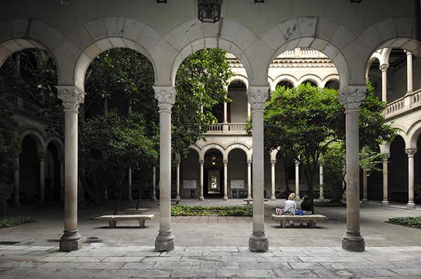 Arts and Sciences courtyards